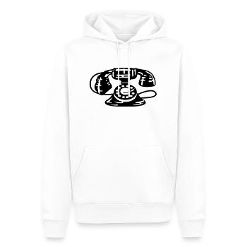 Altes Handy - Männer Premium Bio Hoodie - Weiß - Vorne - Nico (187cm)
