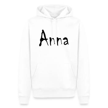 anna - Männer Premium Bio Hoodie - Weiß - Vorne - Nico (187cm)