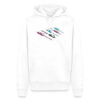 DJ Musik Mischpult - Männer Premium Bio Hoodie - Weiß - Vorne - Nico (187cm)