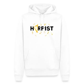 Harpiste Harpiste Joueur De Harpe Professeur Orchestre - Sweat à capuche Premium bio Homme - blanc - Devant - Nico (187cm)