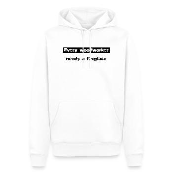 carpenter girl tshirts jackhammer - Männer Premium Bio Hoodie - Weiß - Vorne - Nico (187cm)
