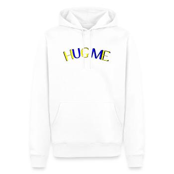 Fais-moi un câlin - Sweat à capuche Premium bio Homme - blanc - Devant - Nico (187cm)
