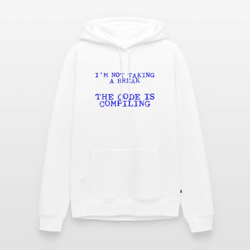 Je ne fais pas de pause, le code compile 3 Sweat à capuche Premium bio Homme