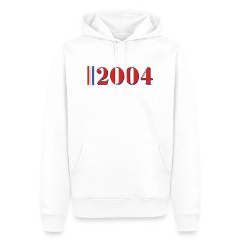 Année 2004 - Sweat à capuche Premium bio Homme - blanc - Devant - Nico (187cm)
