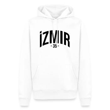 Izmir 35 Turquie Turquie Cadeau Vacances TR Türk - Sweat à capuche Premium bio Homme - blanc - Devant - Nico (187cm)