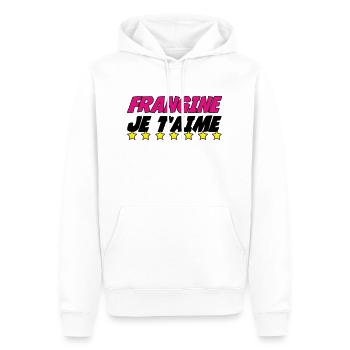 SCHWESTER, ICH LIEBE DICH - Männer Premium Bio Hoodie - Weiß - Vorne - Nico (187cm)