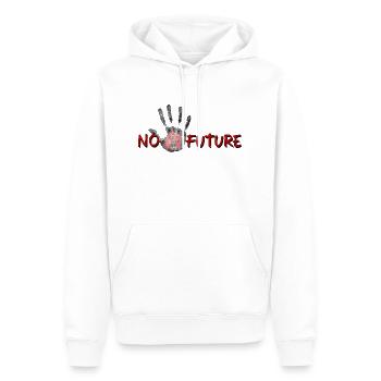 Pas de palmier du futur - Sweat à capuche Premium bio Homme - blanc - Devant - Nico (187cm)