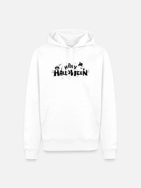 Halloween SW - Männer Premium Bio Hoodie - Weiß