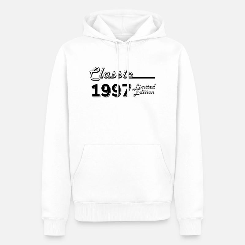 Classic 1997 édition limitée - Sweat à capuche Premium bio Homme - blanc