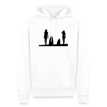 Surfergirls - Männer Premium Bio Hoodie - Weiß - Vorne - Nico (187cm)