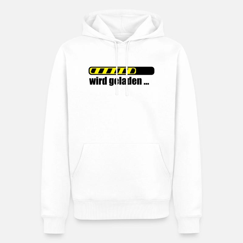 Ladebalken PC loading Computer Download - Männer Premium Bio Hoodie - Weiß