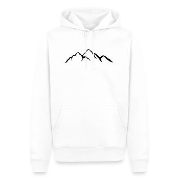 montagne-1 - Sweat à capuche Premium bio Homme - blanc - Devant - Nico (187cm)