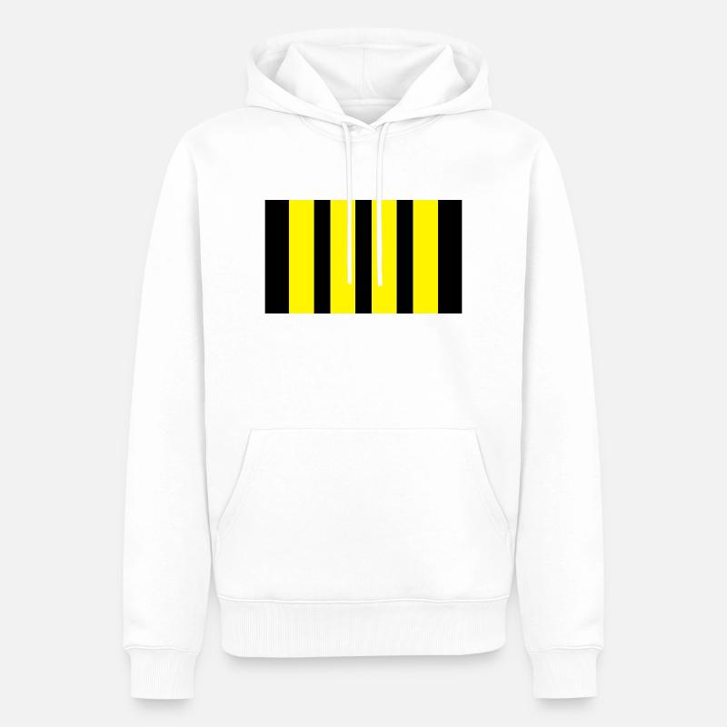 piloten schulterklappe - Männer Premium Bio Hoodie - Weiß