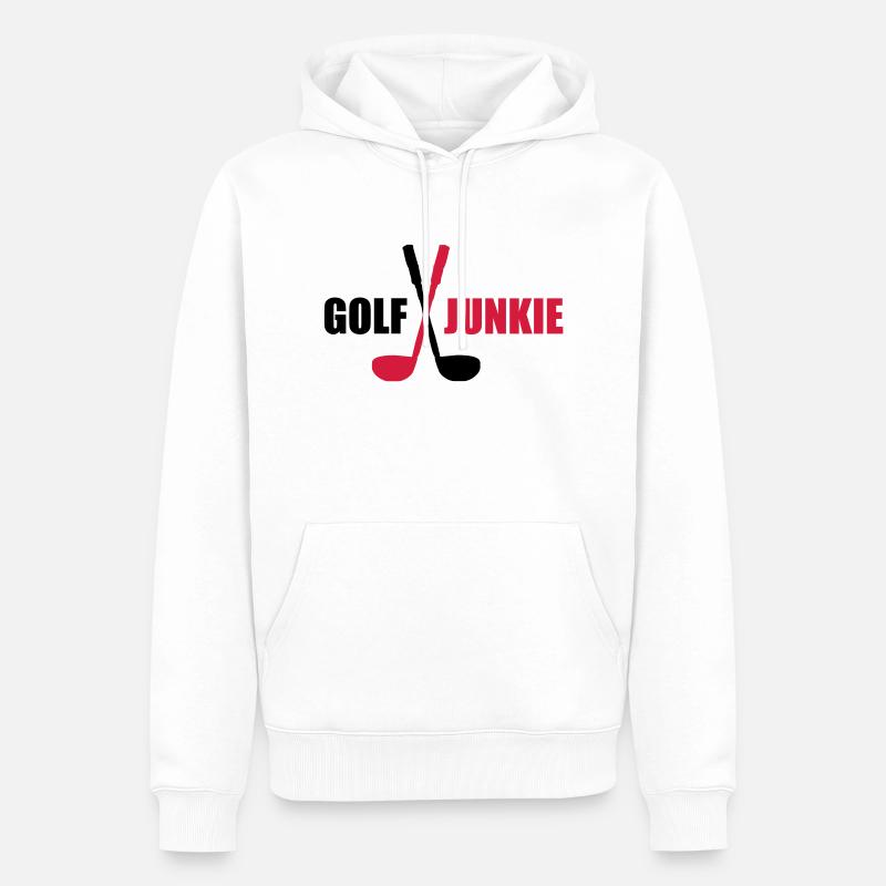 golf - Männer Premium Bio Hoodie - Weiß