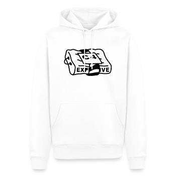 c4_explosive - Männer Premium Bio Hoodie - Weiß - Vorne - Nico (187cm)