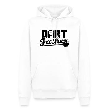 DART Father - Männer Premium Bio Hoodie - Weiß - Vorne - Nico (187cm)