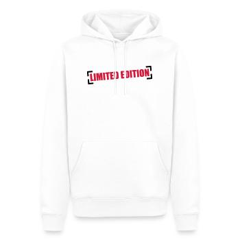 Limited Edition - Sweat à capuche Premium bio Homme - blanc - Devant - Nico (187cm)