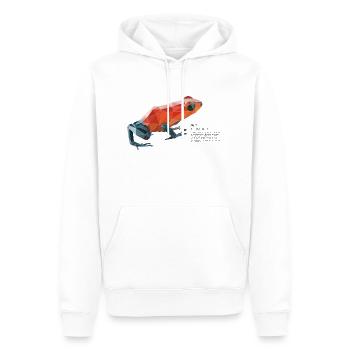 fig5_polygonpfeilgiftfrosch - Männer Premium Bio Hoodie - Weiß - Vorne - Nico (187cm)