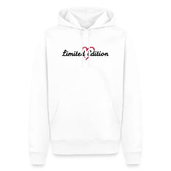Limited Edition - Sweat à capuche Premium bio Homme - blanc - Devant - Nico (187cm)