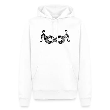 Theater - Männer Premium Bio Hoodie - Weiß - Vorne - Nico (187cm)