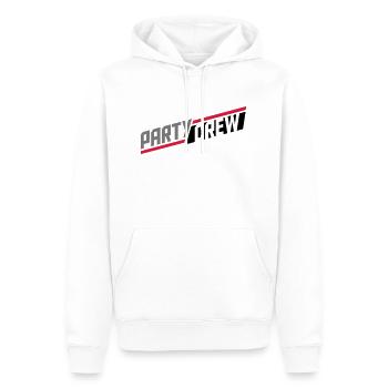 danse cool logo fête crew amis équipe crew club - Sweat à capuche Premium bio Homme - blanc - Devant - Nico (187cm)