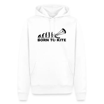 Kitesurfen - Männer Premium Bio Hoodie - Weiß - Vorne - Nico (187cm)