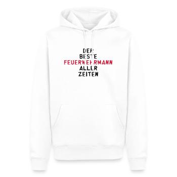 Feuerwehrmann Feuerwehrfrau Feuer Feuerwehr - Männer Premium Bio Hoodie - Weiß - Vorne - Nico (187cm)