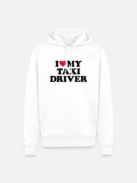 Taxifahrer - Männer Premium Bio Hoodie - Weiß