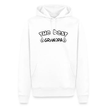 Grandpa / Papy / Grandfather / Grandad - Männer Premium Bio Hoodie - Weiß - Vorne - Nico (187cm)