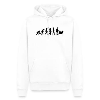 Alaskan Malamute - Männer Premium Bio Hoodie - Weiß - Vorne - Nico (187cm)