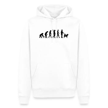 Greenland Dog - Men’s Premium Organic Hoodie - white - Front - Nico (187cm)