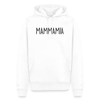 MAMMAMIA - Männer Premium Bio Hoodie - Weiß - Vorne - Nico (187cm)