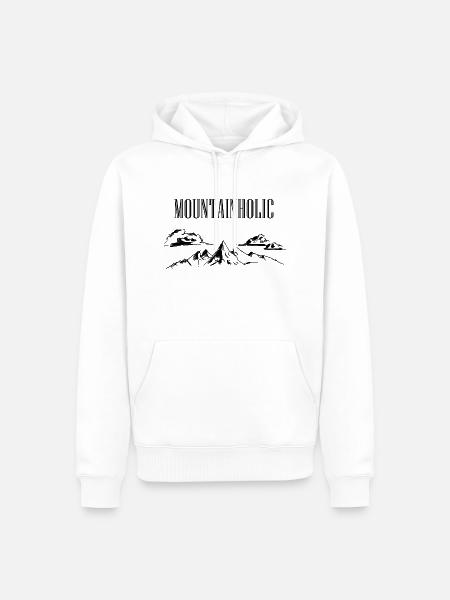 Mountainholic - Männer Premium Bio Hoodie - Weiß