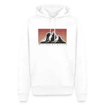 Mountains, Climbers, Nature, Adventure - Men’s Premium Organic Hoodie - white - Front - Nico (187cm)