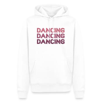 Dancing Dance Music - Männer Premium Bio Hoodie - Weiß - Vorne - Nico (187cm)
