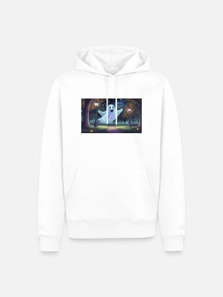 Ghost - unge søde små monstre - Herre Premium økologisk hoodie - hvid