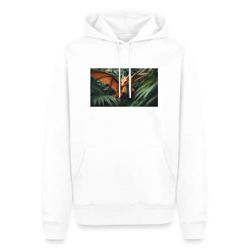Un dragon vert orange réaliste dans l’outback - Sweat à capuche Premium bio Homme - blanc - Devant - Nico (187cm)