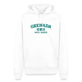 Grenada - Saint George ́s - Caribbean - West Indies - Men’s Premium Organic Hoodie - white - Front - Nico (187cm)