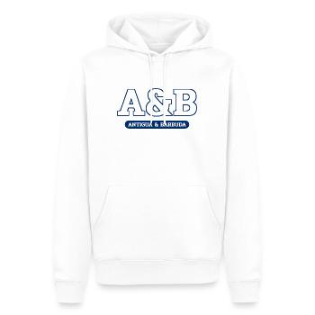 Antigua and Barbuda - St John´s - West Indies - Männer Premium Bio Hoodie - Weiß - Vorne - Nico (187cm)