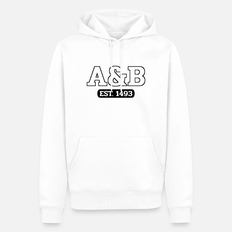 Antigua-et-Barbuda - St John’s - Antilles - Sweat à capuche Premium bio Homme - blanc