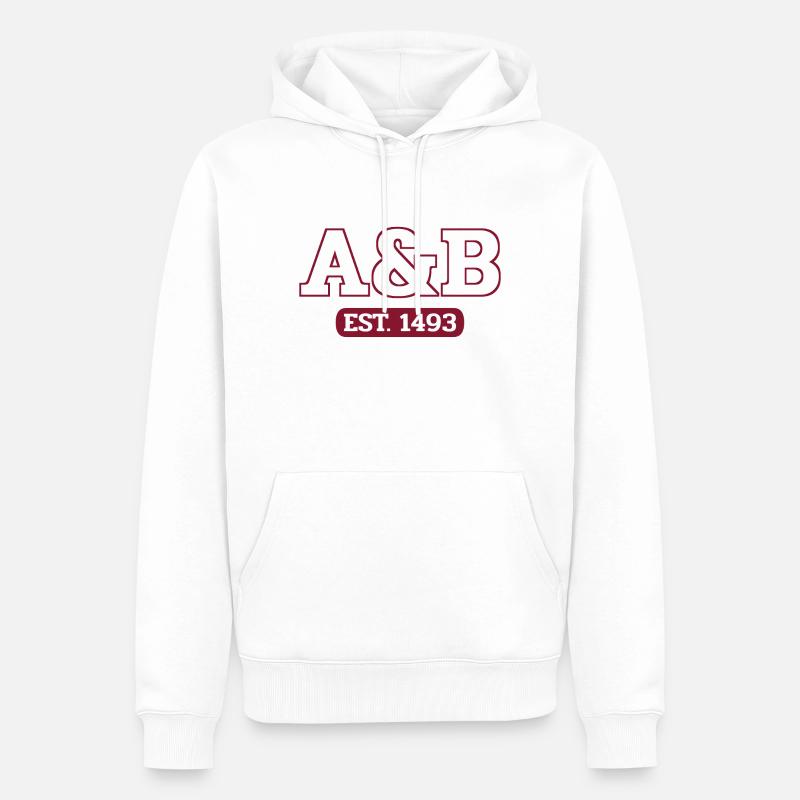 Antigua-et-Barbuda - St John’s - Antilles - Sweat à capuche Premium bio Homme - blanc