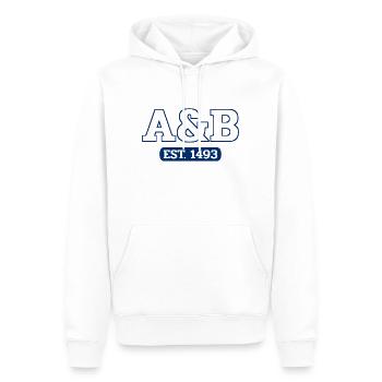 Antigua and Barbuda - St John's - West Indies - Men’s Premium Organic Hoodie - white - Front - Nico (187cm)