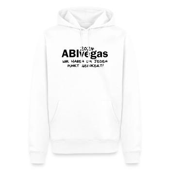 abivegas Abimotto 2024 abitur abi 24 - Männer Premium Bio Hoodie - Weiß - Vorne - Nico (187cm)