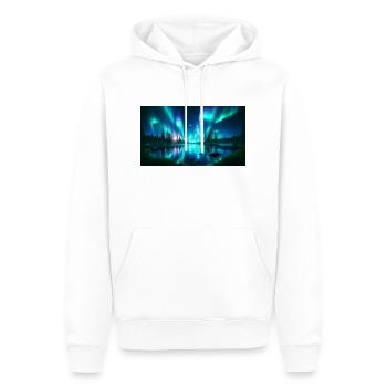 group1 8 - Männer Premium Bio Hoodie - Weiß - Vorne - Nico (187cm)