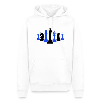 schachfiguren schach - Männer Premium Bio Hoodie - Weiß - Vorne - Nico (187cm)