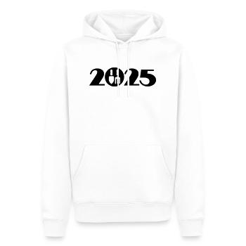Jardinier 2025, Horticulture 2025 - Sweat à capuche Premium bio Homme - blanc - Devant - Nico (187cm)