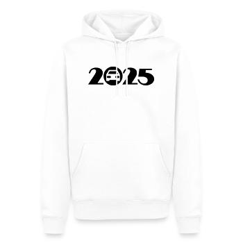 Reise 2025, Autoreise 2025, Urlaub 2025 - Männer Premium Bio Hoodie - Weiß - Vorne - Nico (187cm)