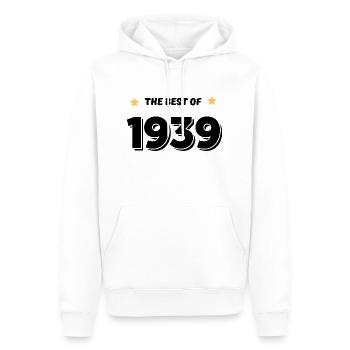 Das Beste von 1939 - Männer Premium Bio Hoodie - Weiß - Vorne - Nico (187cm)