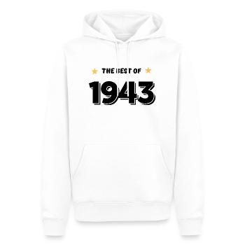 Das Beste von 1943 - Männer Premium Bio Hoodie - Weiß - Vorne - Nico (187cm)