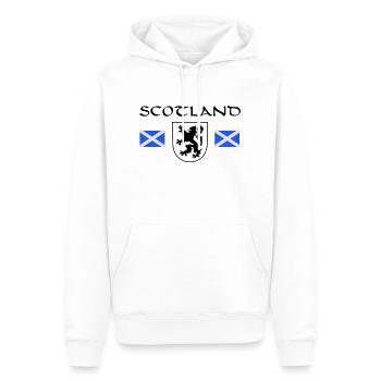 Scotland´s "Rampant Lion" - Männer Premium Bio Hoodie - Weiß - Vorne - Nico (187cm)
